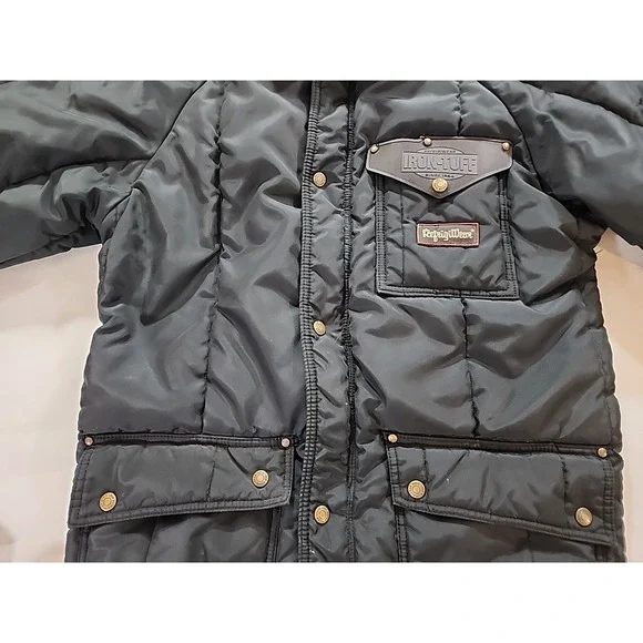 Vintage Refrigiwear Men's Black Insulated Jacket Size Med - Picture 5 of 14